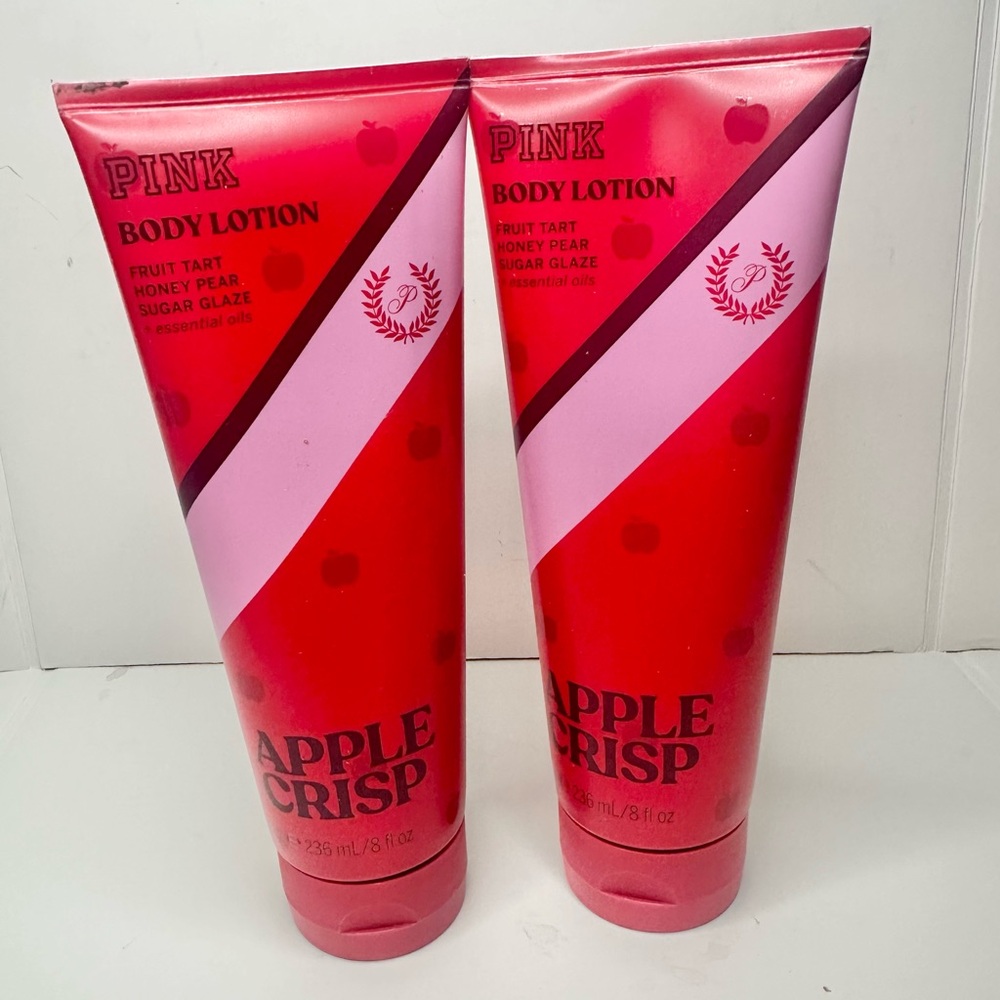 PINK Apple Crisp Body Lotion Duo 8 oz New